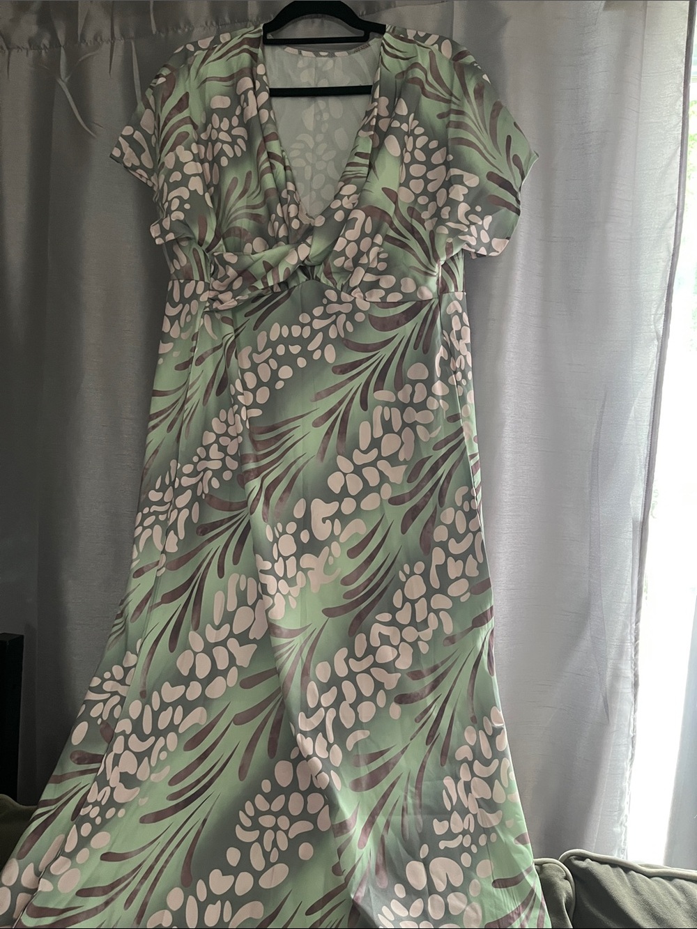 Everly Mint Green Floral Maxi Dress